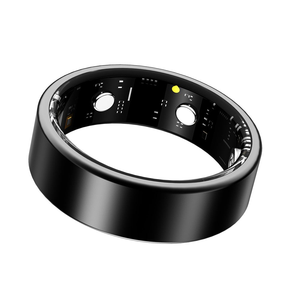 R30 Heart Pattern Smart Ring Waterproof ECG Heart Rate Blood Oxygen Blood Pressure Sleep Tracker, with Charging Case