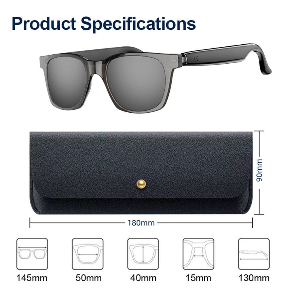A11 AI Smart Bluetooth-compatible Glasses Multi Language Translation Video Call Cycling Sunglasses