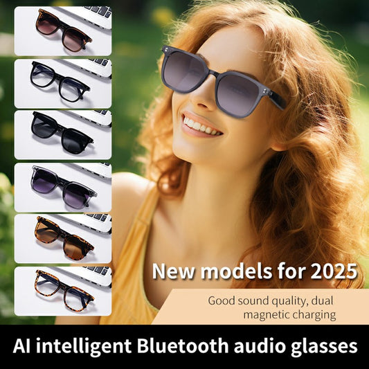 A12 Smart AI Real Time Translation Bluetooth-compatible Glasses Open Ear Music Sunglasses