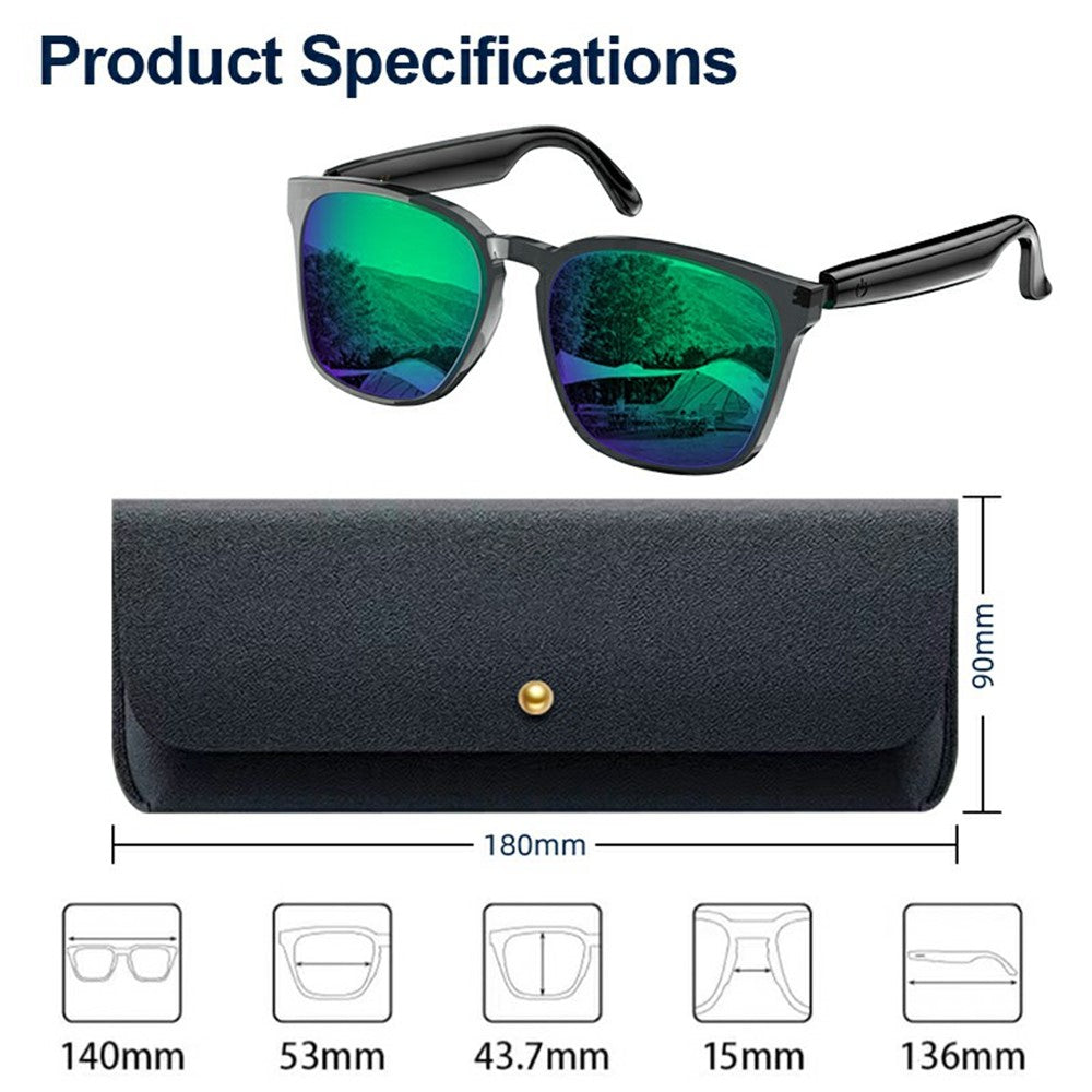 A10 AI Smart Bluetooth-compatible Driving Sunglasses Real Time Translation Multi Language Interpreter