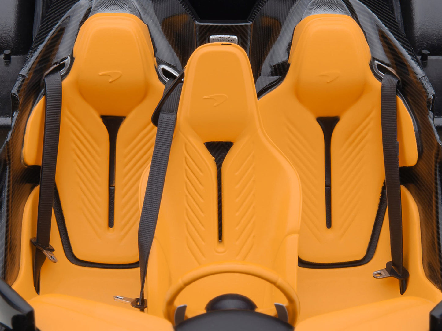 McLaren Speedtail Lantana Purple Metallic with Black Top and Yellow Interior and Suitcase Accessories  1/18 Model Car by Autoart