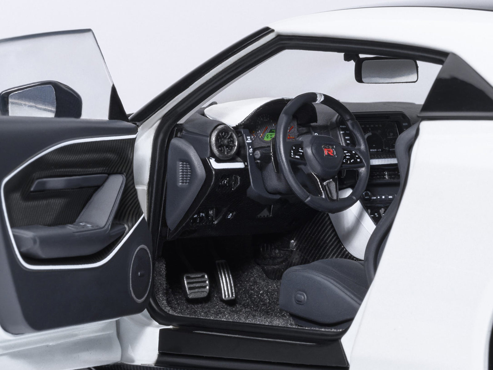 Nissan GT-R50 By ItalDesign Black and White Metallic 1/18 Model Car by Autoart