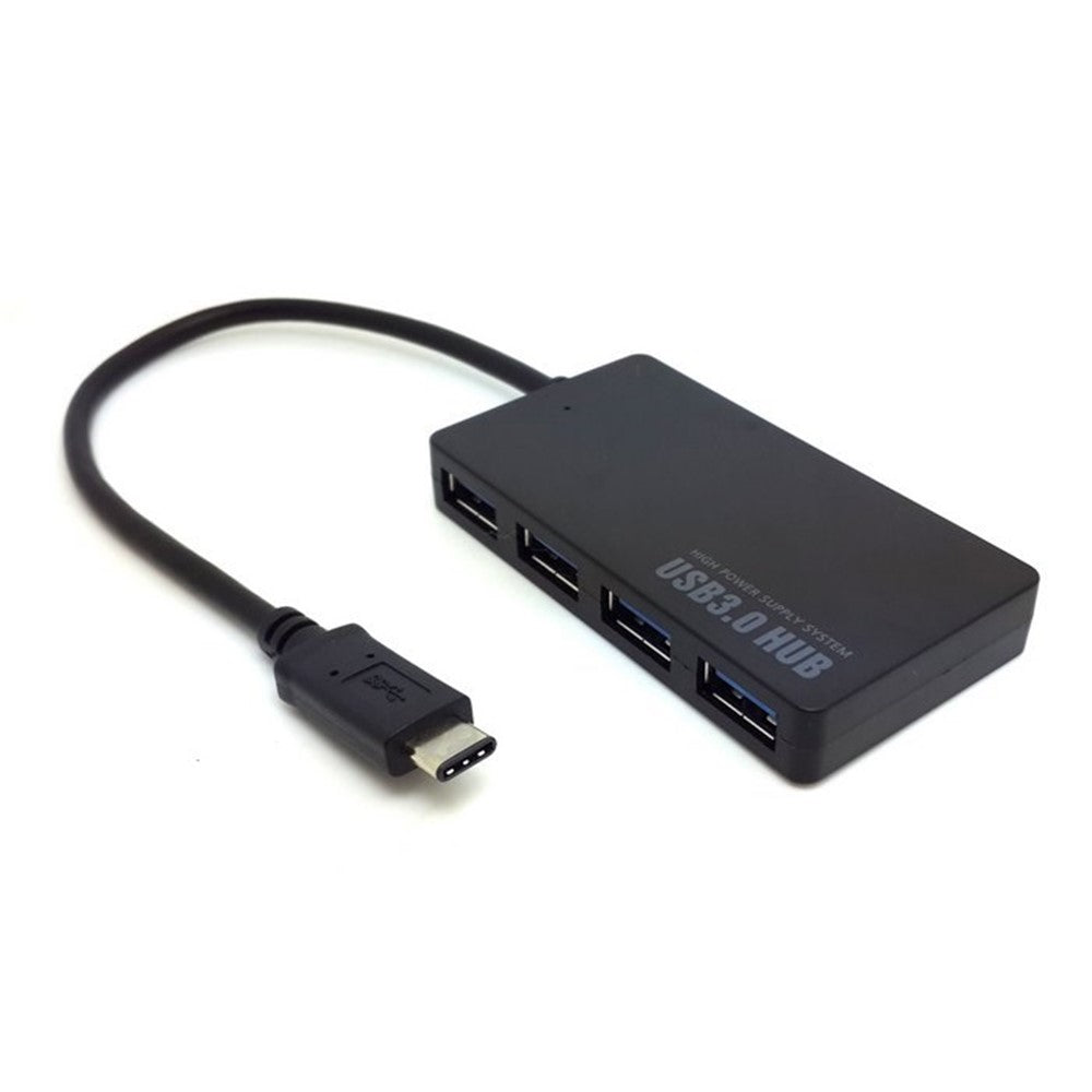 Type-C to 4 USB 3.1 Ports High Speed Data Transfer Hub Adapter for MacBook Laptop Tablet