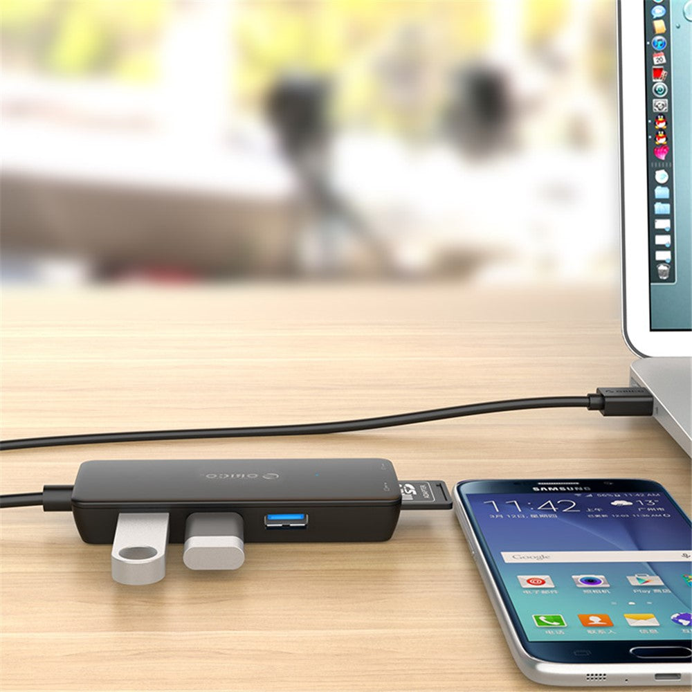 ORICO 2 in 1 3-Port USB 3.0 HUB + Card Reader (H3TS-U3)