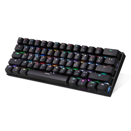 MOTOSPEED CK62 Keyboard Wired Bluetooth/USB Keyboard Dual Mode Mechanical Keyboard with RGB Backlight