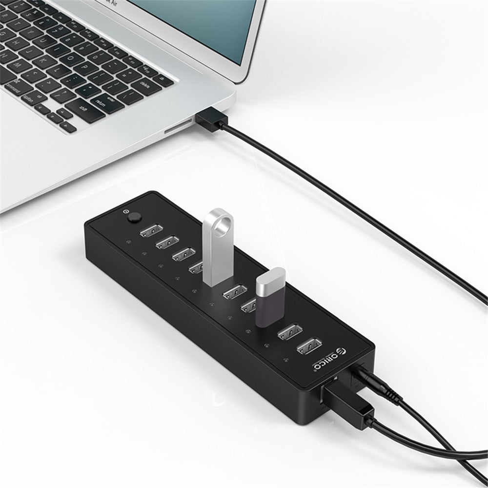 ORICO P10-U2 480Mbps High Speed Ten Ports USB2.0 Hub Adapter