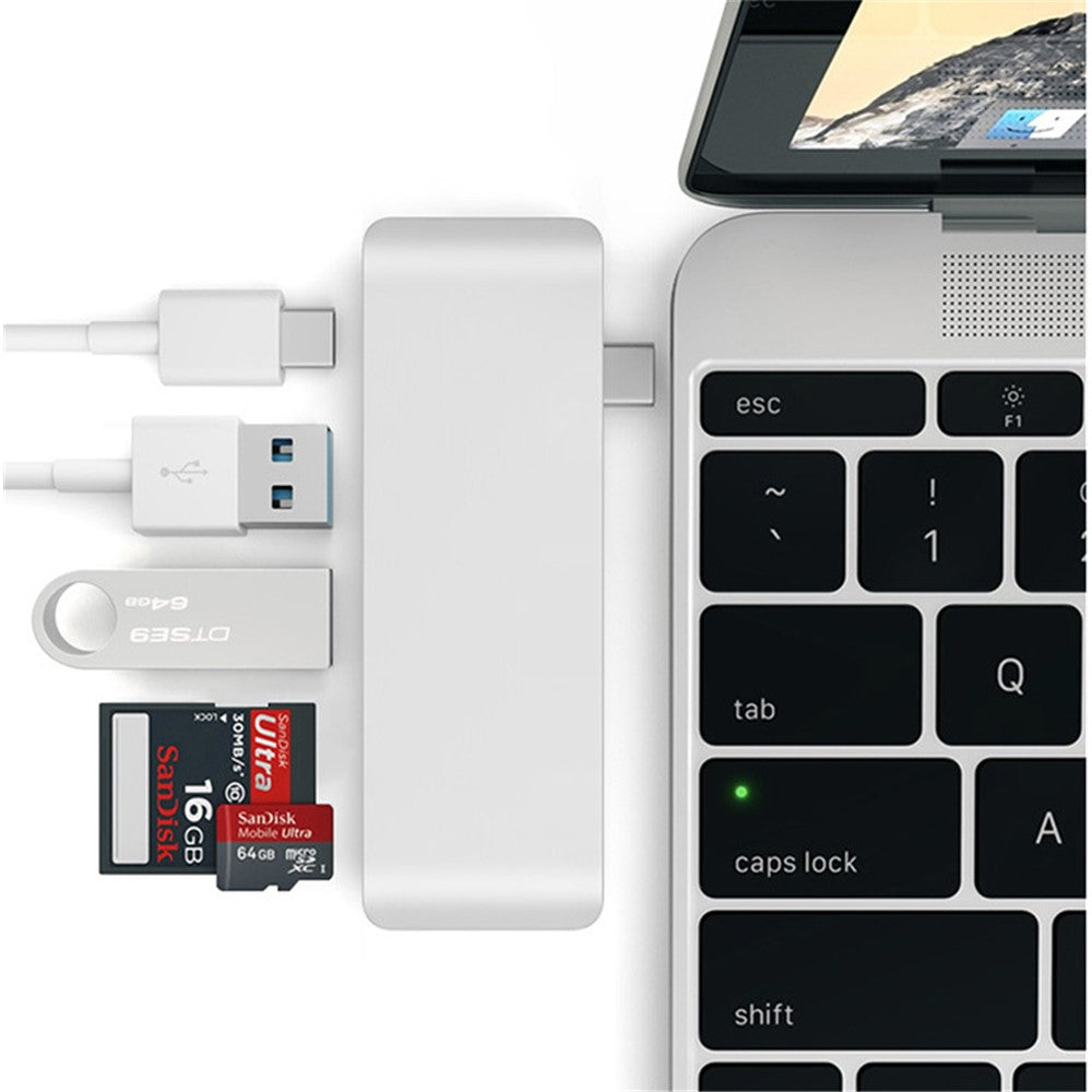 5 in 1 Combo Multi-Port Type-C Hub Aluminum Alloy Adapter Converter for MacBook Pro (2016)