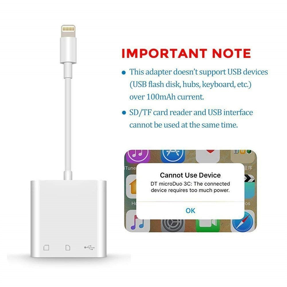 Type-C to SD/TF Card Reader USB OTG Hub Adapter