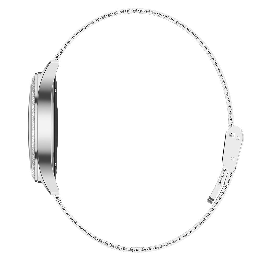KW20 Multi-function Health Tracker IP68 Waterproof Bluetooth-compatible Smart Watch [Stainless Steel Strap]