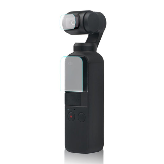 SHELNGKA Tempered Glass Screen Protector + Lens Protector for DJI Osmo Pocket