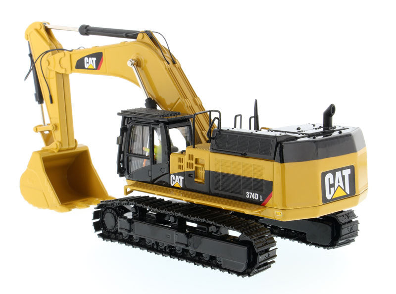 CAT Caterpillar 374D L Hydraulic Excavator with Operator "High Line" Series 1/50 Diecast Model by Diecast Masters