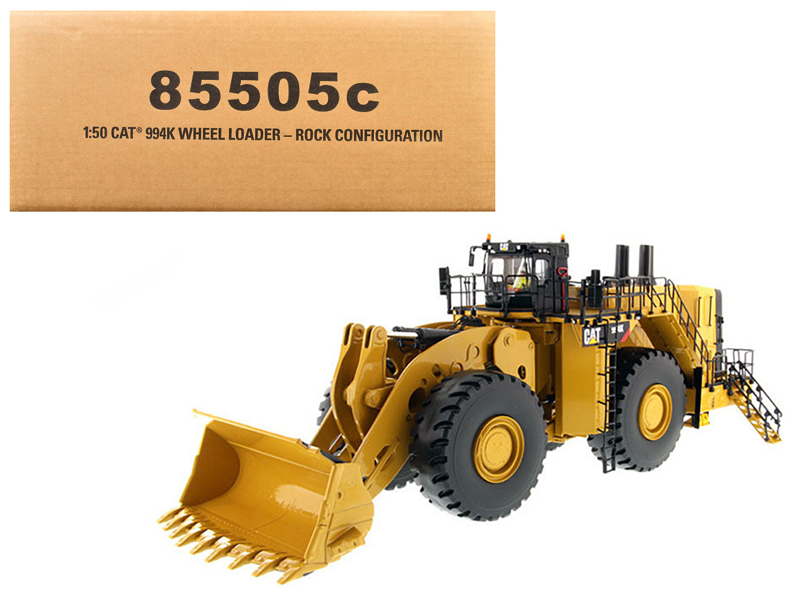 CAT Caterpillar 994K Wheel Loader with Rock Bucket and Operator "Core Classics" Series 1/50 Diecast Model  by Diecast Masters