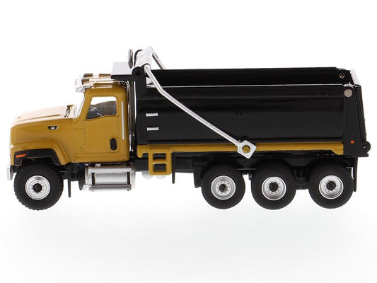 CAT Caterpillar CT681 Dump Truck Yellow and Black "High Line" Series 1/87 (HO) Scale Diecast Model by Diecast Masters