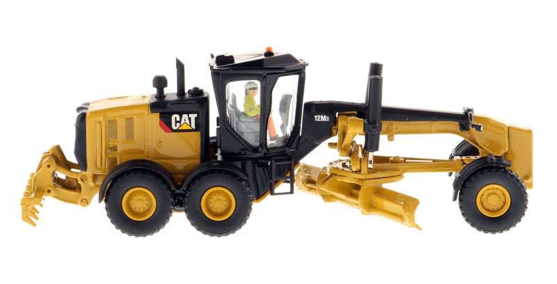 CAT Caterpillar 12M3 Motor Grader with Operator "High Line" Series 1/87 (HO) Scale Diecast Model by Diecast Masters