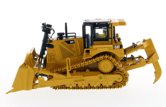 CAT Caterpillar D8T Track Type Tractor Dozer with 8U Blade and Operator "High Line Series" 1/50 Diecast Model by Diecast Masters