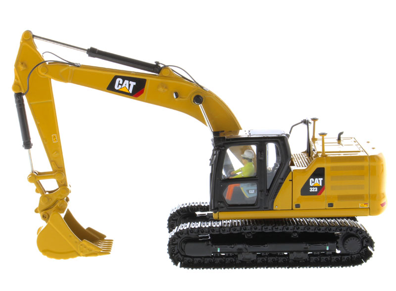 CAT Caterpillar 323 Hydraulic Excavator with Operator Next Generation Design "High Line Series" 1/50 Diecast Model by Diecast Masters
