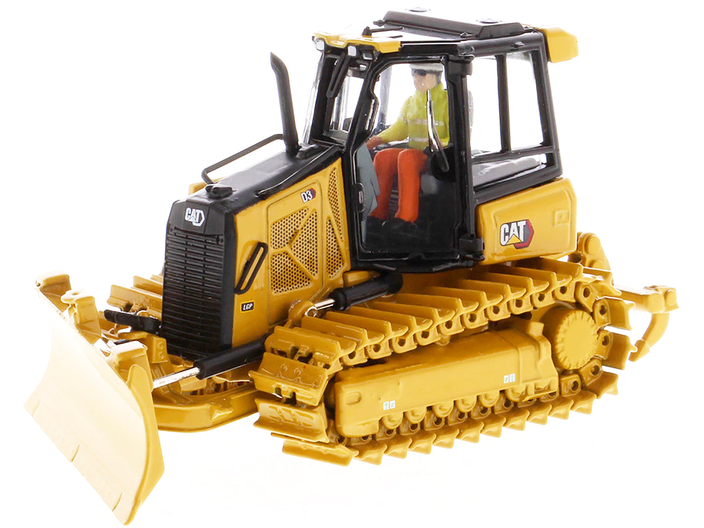 CAT Caterpillar D3 Track Type Dozer with Operator "High Line" Series 1/50 Diecast Model by Diecast Masters