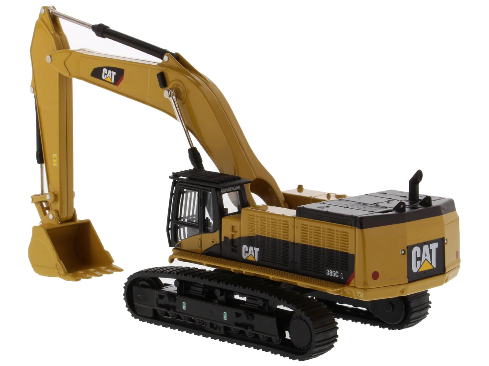 CAT Caterpillar 385C L Hydraulic Excavator Yellow "Play & Collect!" Series 1/64 Diecast Model by Diecast Masters