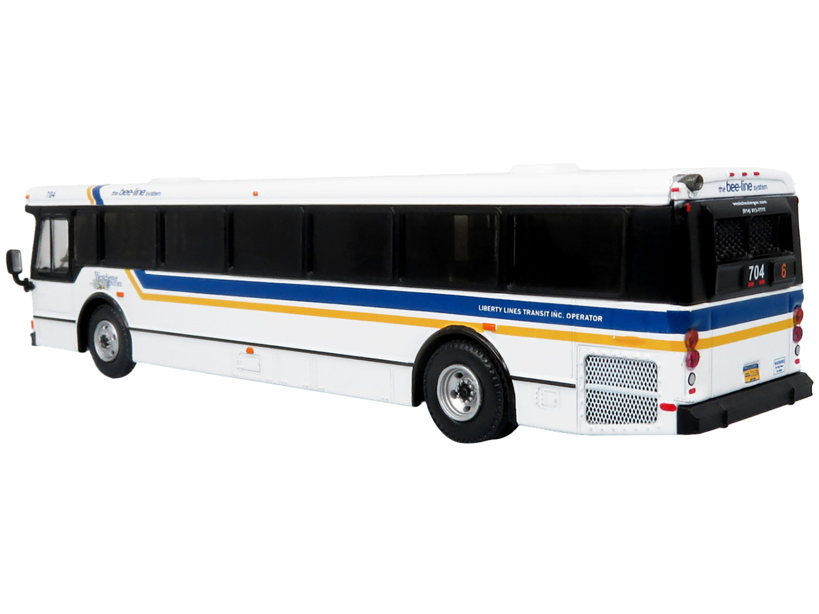 2006 Orion V Transit Bus Westchester NY Bee-Line "6 Yonkers" Limited Edition "The Vintage Bus and Motorcoach Collection" 1/87 (HO) Diecast Model by Iconic Replicas