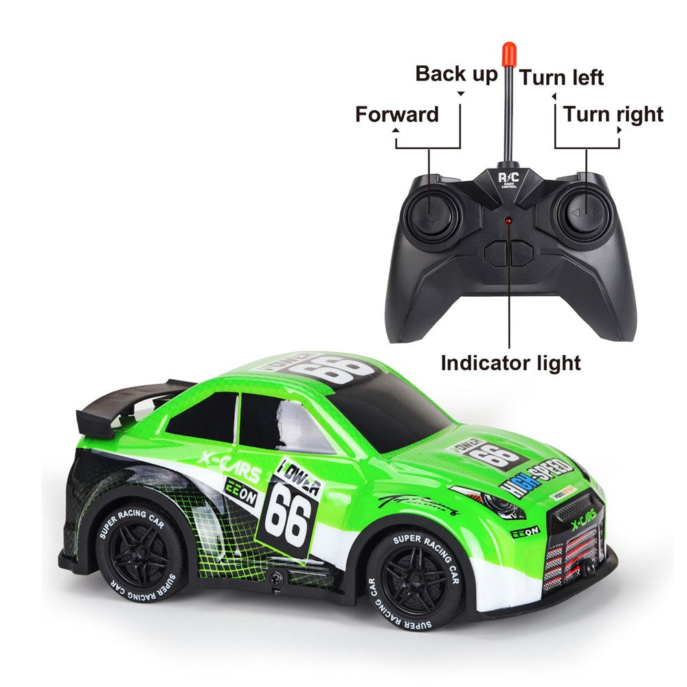 Q240 1 / 24 2WD Remote Control Racing Car Children Toy RC Car with Cool Light