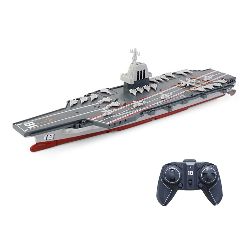 2.4G Remote Control Aircraft Carrier Model RC Boat Ship Speedboat Electric Water Toy Kids Gift