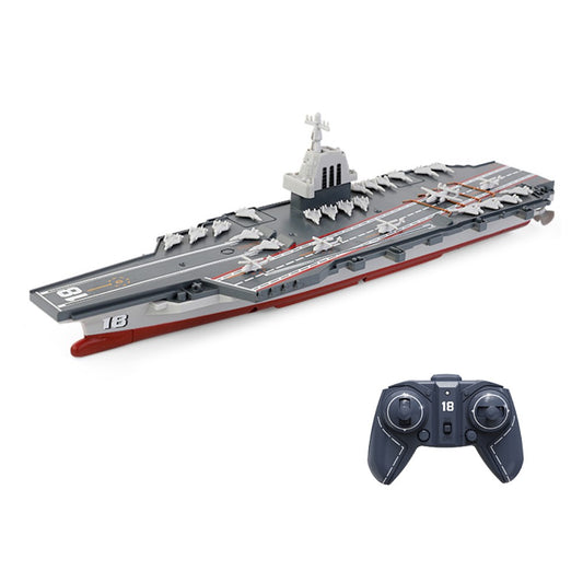 2.4G Remote Control Aircraft Carrier Model RC Boat Ship Speedboat Electric Water Toy Kids Gift
