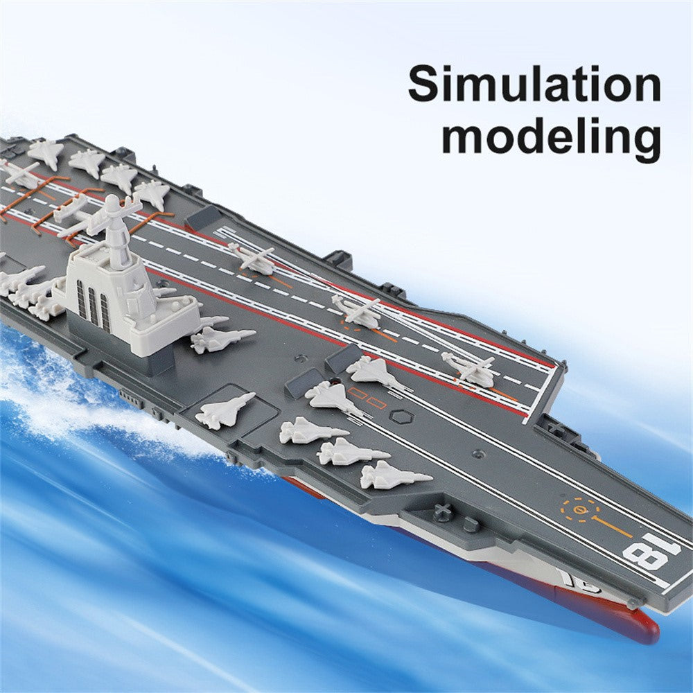 2.4G Remote Control Aircraft Carrier Model RC Boat Ship Speedboat Electric Water Toy Kids Gift