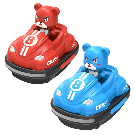 Q195 Double Player Bumper Car Remote Control Battle Bump Vehicles with Football Kit ( Upgraded Version )