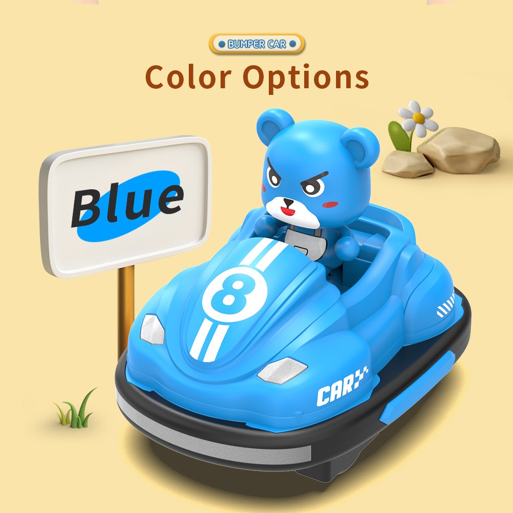 Q195 Double Player Bumper Car Remote Control Battle Bump Vehicles with Football Kit ( Upgraded Version )
