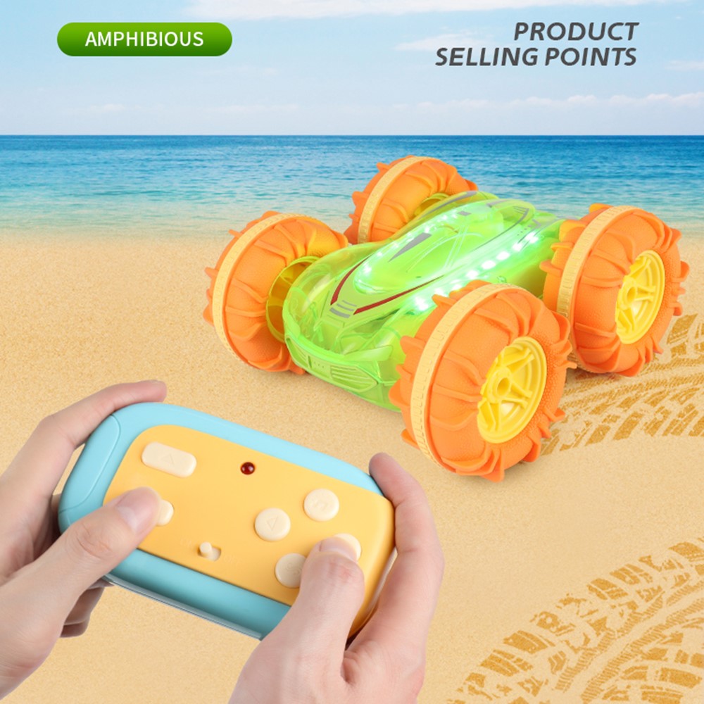 JC014 2.4G Remote Control Stunt Car Amphibious Vehicle with 7 Color LED Lights (CE / CPC / EN71 / ASTM / CPSIA Certified)