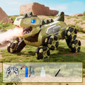 4DRC 4D-Y12 Dinosaur Shape 8 Wheels RC Car Spray Toy for Kids, Single Controller / Dual Battery