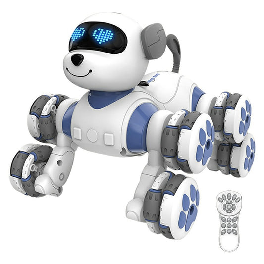 CV-D902 AI Stunt Robot Dog for Kids 8-Wheel Smart Programming RC Pet Dog Mechanical Model Toy