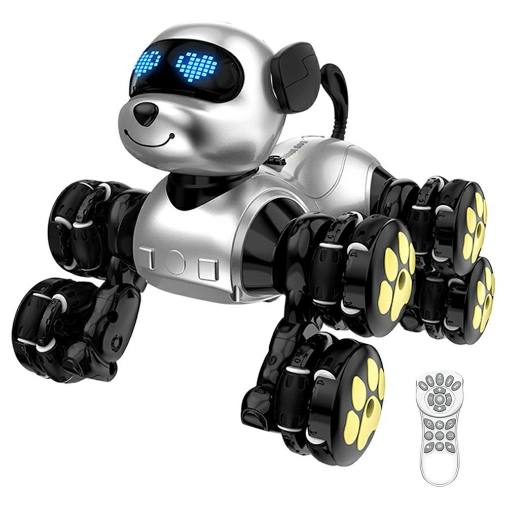 CV-D902 AI Stunt Robot Dog for Kids 8-Wheel Smart Programming RC Pet Dog Mechanical Model Toy