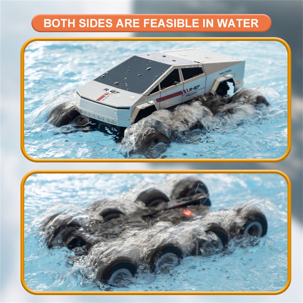 Q218 8WD Amphibious RC Car Waterproof 2.4G Remote Control Off-Road Crawler Vehicle, Single Battery
