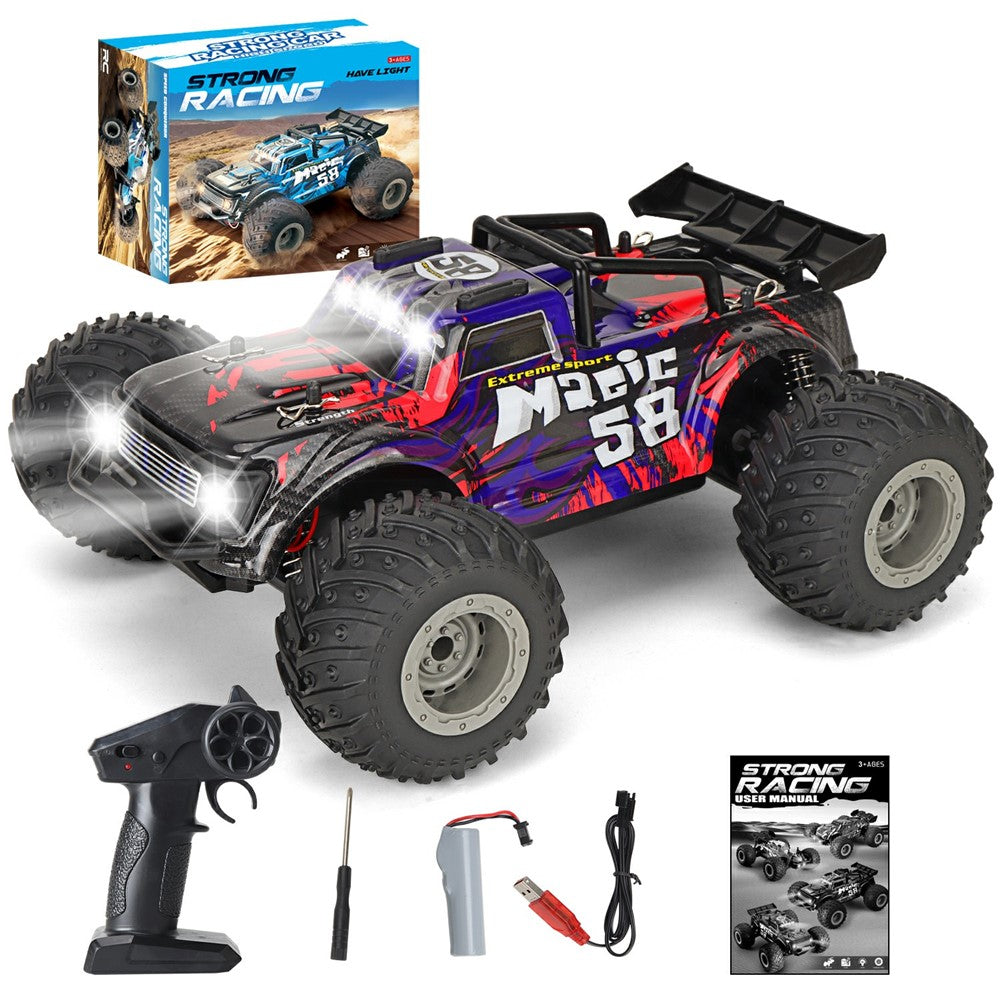 KY-S210B 1:18 RC Car with Front and Roof LED Light Remote Control High Speed Drift Off-Road Vehicle