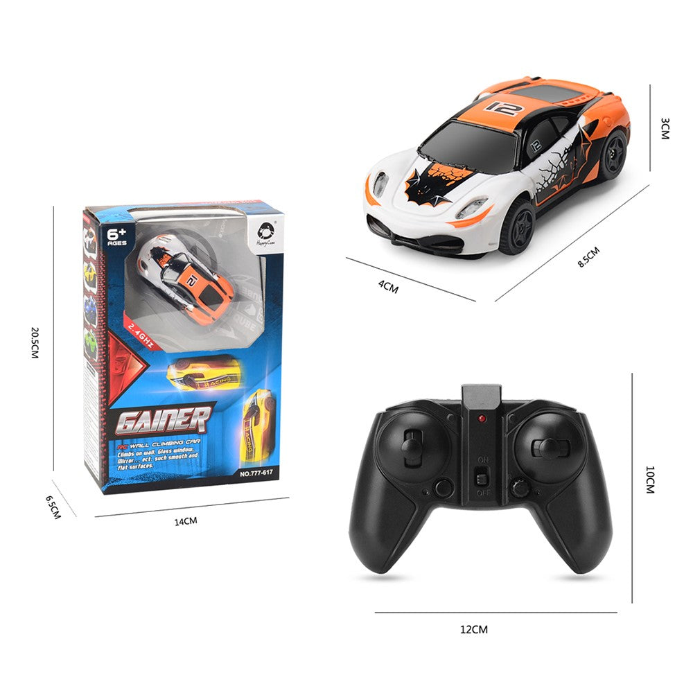 GOLD LIGHT 777-617 Mini 2.4G 4WD Wall Climbing RC Car with LED Light