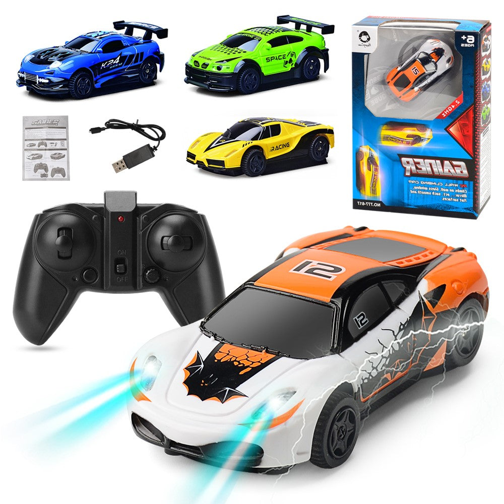 GOLD LIGHT 777-617 Mini 2.4G 4WD Wall Climbing RC Car with LED Light