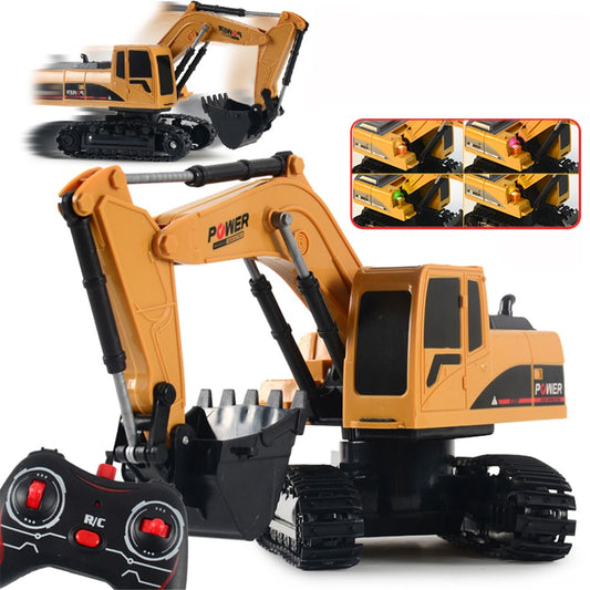 1028 RC Trucks Mini Remote Control Bulldozer 1:24 5CH Tractor Engineering Car with Light