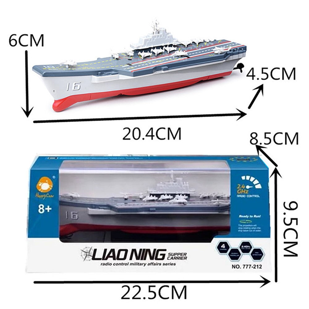 2.4G Mini Wireless Electric Remote Control Cruiser Swimming Pool RC Aircraft Carrier Boat Toy
