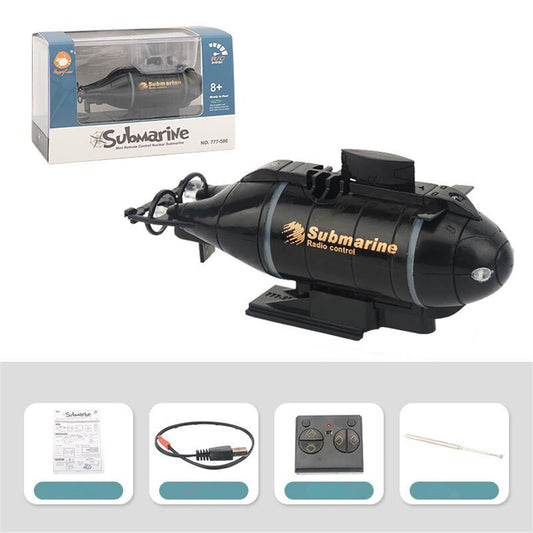 777-586 Wireless 6 Channels 2.4G RC Submarine with LED Lights Electric Mini Submarine Toy
