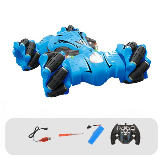 YL-51 2.4GHz 4WD RC Car Music Light Stunt Twist Deformation Off-road Remote Control Car Children Boys Toy Gift