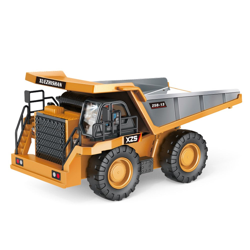 BC258-13 1/24 RC Dump Truck 6-Channel Remote Control Truck Construction Vehicle Toys for Kids Boys and Girls