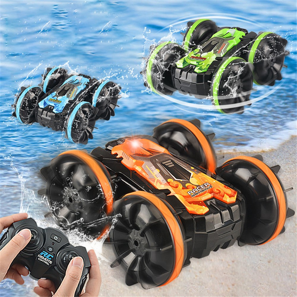 YL-74 2.4GHz RC Car Stunt Tumbling Rotation Amphibious Off-road Remote Control Car Children Boys Toy Gift