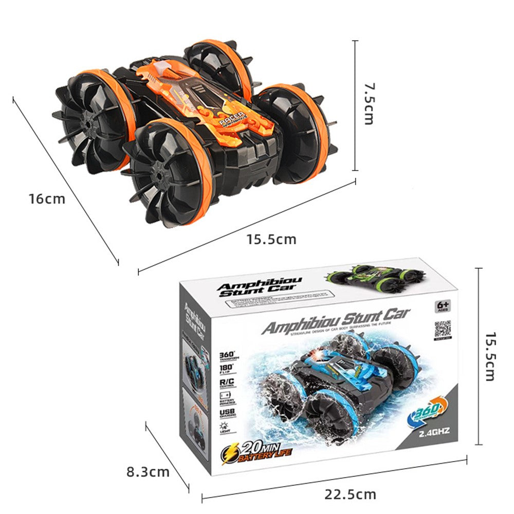 YL-74 2.4GHz RC Car Stunt Tumbling Rotation Amphibious Off-road Remote Control Car Children Boys Toy Gift