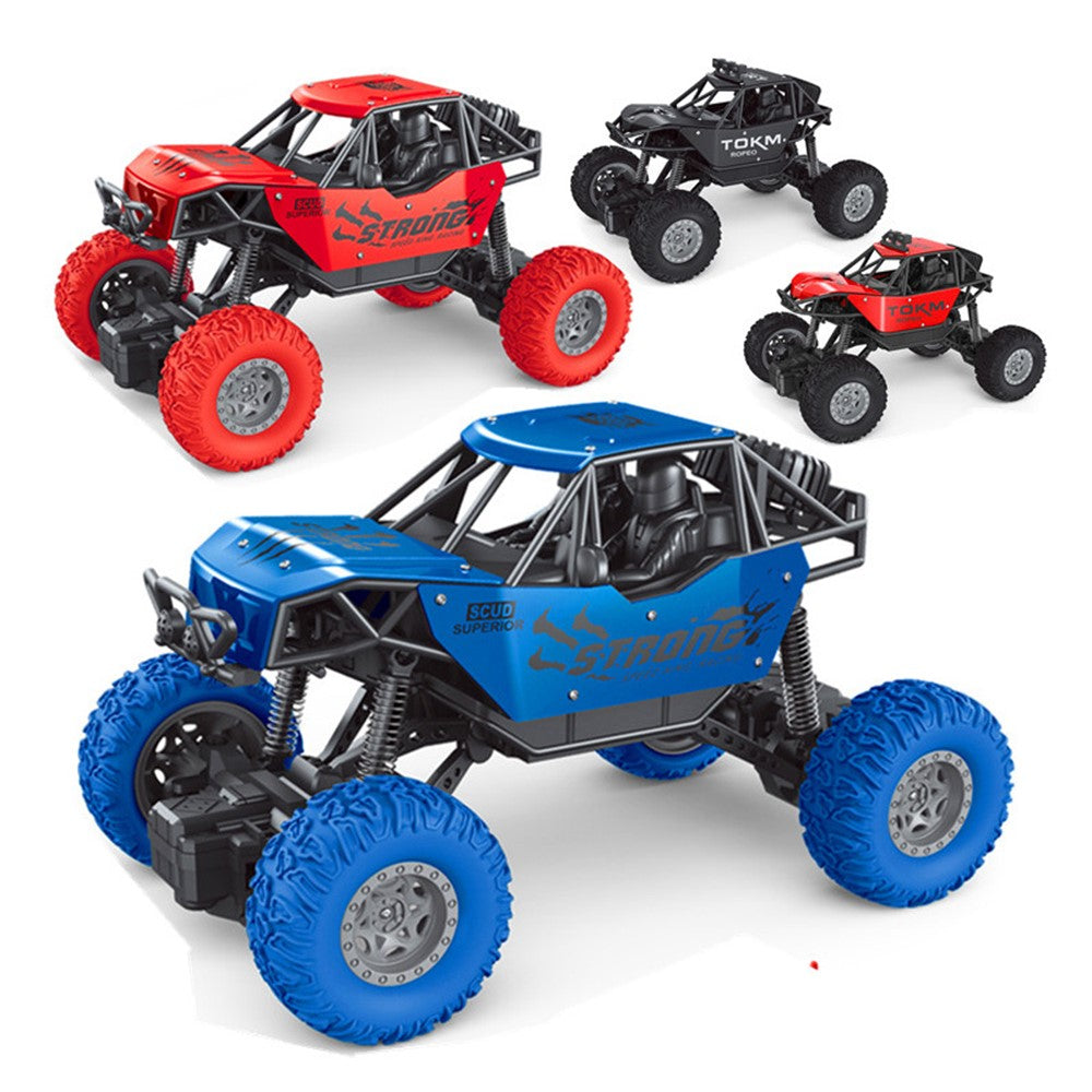 6071 / 6083 4-Channel RC Car 1:18 Scale 20km / h Climbing Off-Road Vehicle Remote Control Alloy Racing Car Toy for Kids