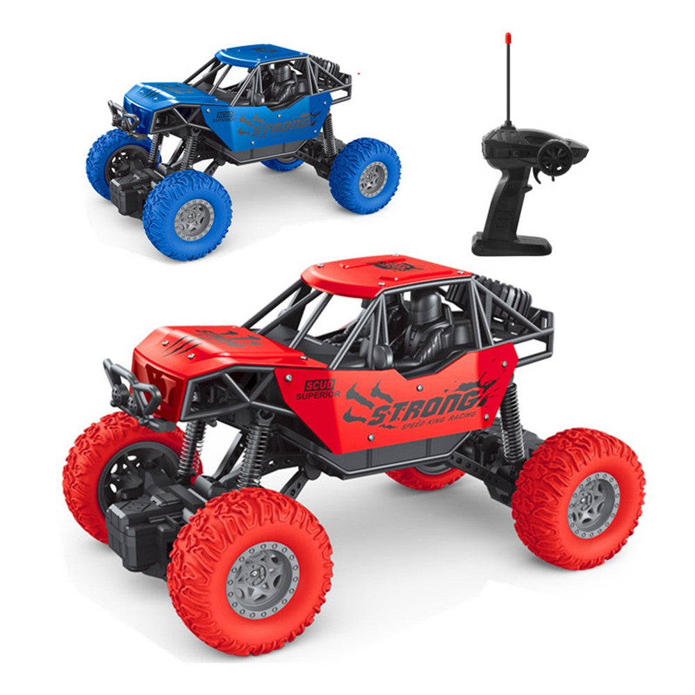 6071 / 6083 4-Channel RC Car 1:18 Scale 20km / h Climbing Off-Road Vehicle Remote Control Alloy Racing Car Toy for Kids