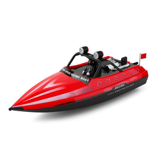 WLTOYS WL917 High-Speed Racing Boat Remote Control Competitive Boat with Lights, Propeller 16Km / h Speedboat Model Toy for Kids