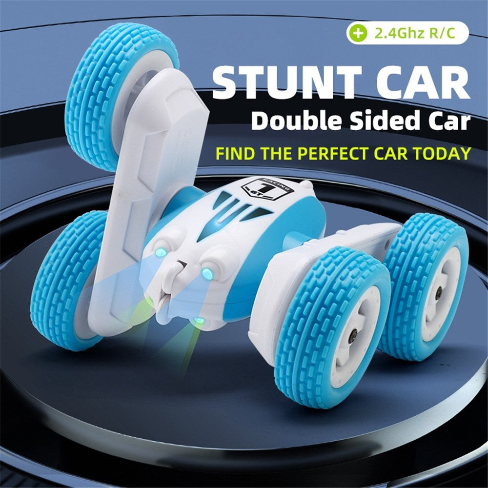 GT1 Mini 2.4G RC Car Double-Sided Stunt Drift Rolling Remote Control Off-road Car Children Boys Toy