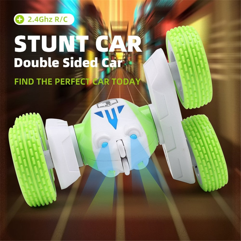 GT1 Mini 2.4G RC Car Double-Sided Stunt Drift Rolling Remote Control Off-road Car Children Boys Toy
