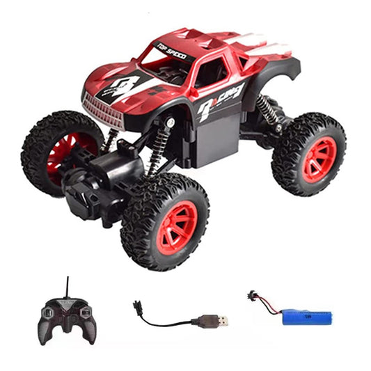Children 2.4Ghz Alloy Climbing Car Electric 4WD Remote Control Off-Road Stunt Car Toys for Birthday, Christmas Gift